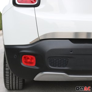 Jeep Renegade Tailgate Trim - Omac - S.Steel - Brushed Silver - 2015-2018